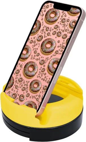 Miniatura 9 de GoDonut Soporte giratorio de 360 grados para teléfono inteligente y tablet, organizador de escritorio con rotación de dispositivo de 360 grados, Rosa