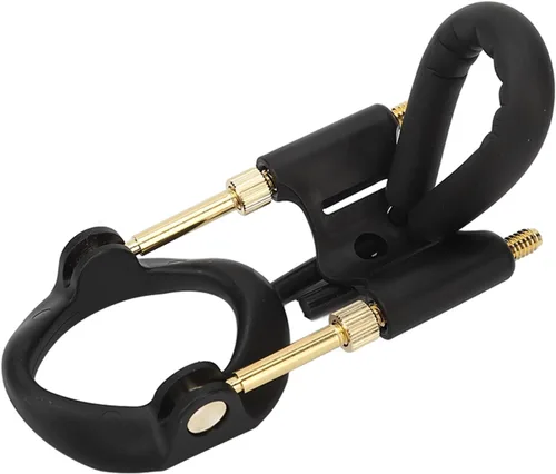 Miniatura 7 de ACAGALA Masaje Masculino Kit de Soporte de Estiramiento Efectivo Ajustable Hombres Pene Apoyo Ensanchador Negro Oro