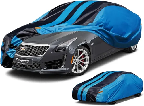 Miniatura 49 de Kaugung - Funda para auto a medida para Chevy Chevrolet Malibu (2016-2025), impermeable para todo tipo de clima, cubierta exterior completa
