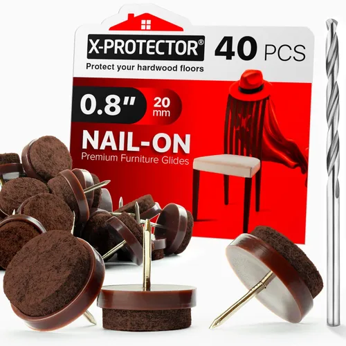 Miniatura 12 de X-Protector Almohadillas para Muebles con Martillo de Clavos - Martillo Magnético Pequeño con Garra para Instalar Protectores de Piso para Patas