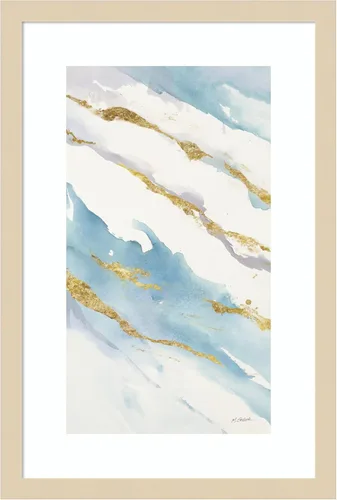 Amanti Art Framed Wall Art Print 21x14 Drift v2 Crop by Mike Schick, Abstract Wall Art, Modern Contemporary Decor, Small Poster Painting Artwork for
