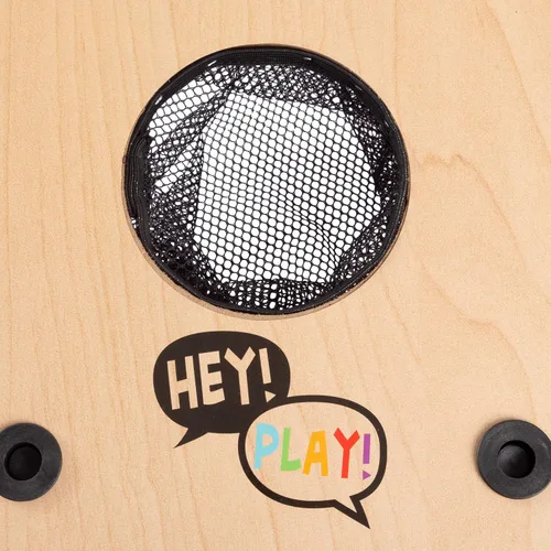Miniatura 9 de HEY! PLAY! Juego de arandelas 2 en 1 y juego de lanzamiento de bolsas de frijoles, para interiores o exteriores, juegos clásicos de madera