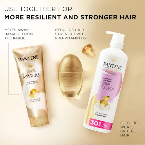 Miniatura 6 de Pantene Miracle Rescue - Acondicionador profundo con perlas Pro-V fundentes – Para cabello seco, dañado o teñido – Humedad y reparación intensa