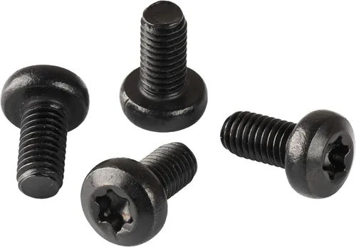 Miniatura 2 de Tornillos negros para placa de matrícula Tesla Model 3, Model Y y BMW (paquete de 4) M5-0.031 x 0.315 in de seguridad T25 cabeza de accionamiento
