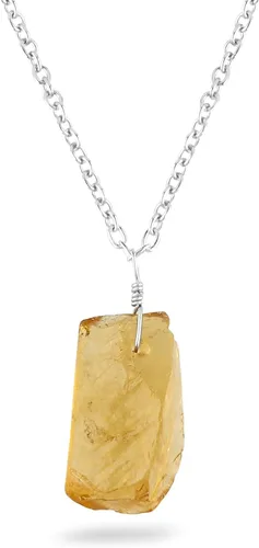 Miniatura 18 de Colgante delicado de piedras preciosas naturales crudas, collar de piedras ásperas surtidas, hecho a mano, joyería hipoalergénica bohemia