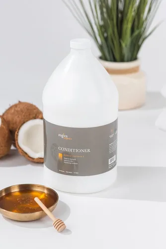 Miniatura 4 de Zogics Acondicionador orgánico para el cabello, acondicionador profundo hidratante con ingredientes naturales como miel en polvo, aloe vera