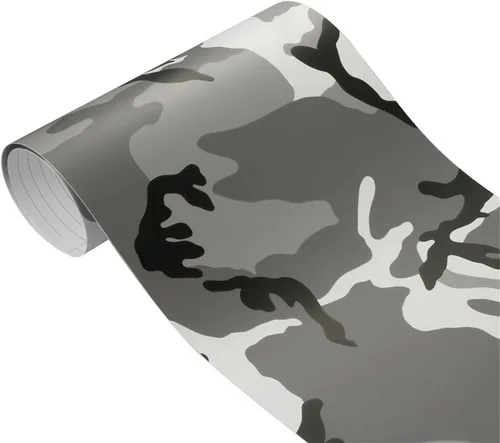 Miniatura 7 de Queenbox Rollo de vinilo autoadhesivo para automóvil, diseño de camuflaje militar, 11.8 x 39.4 in, hecho a mano, amarillo militar