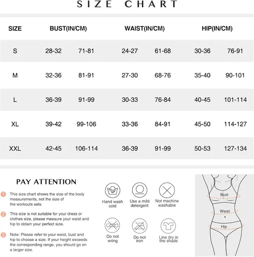 Miniatura 4 de FeelinGirl Conjuntos de entrenamiento para mujer, 2 piezas, sin costuras, brasier deportivo acanalado, pantalones cortos de cintura alta, tallas