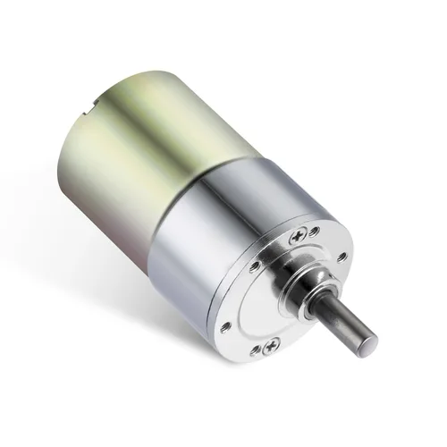 Miniatura 6 de Motor de engranajes DC de 12V y 10RPM, motor eléctrico de alta torsión con reducción de velocidad micro, eje excéntrico de salida de 37mm