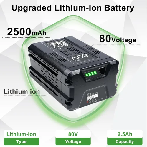 Miniatura 2 de DTK Reemplazo para Greenworks 80V batería Ion inalámbrico herramientas eléctricas 80 voltios baterías 2500mAh