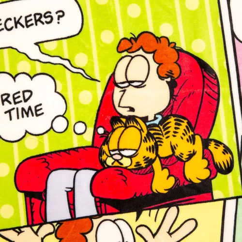 Miniatura 2 de Garfield and Jon - Manta de forro polar Sherpa con paneles de cómic, funda de poliéster suave para sofá, cama, 50 x 60 pulgadas