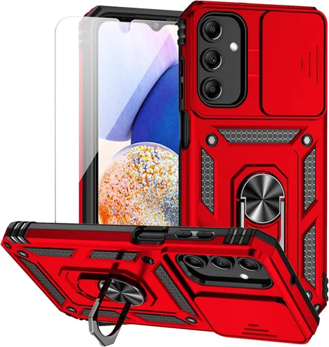 Miniatura 13 de Funda para Samsung Galaxy A15 5G con cubierta para lente de cámara, protector de pantalla HD, doble capa de grado militar, probada contra caídas