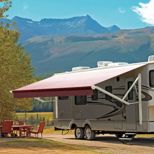 Miniatura 13 de YESCAMP Kit Completo de Toldo Motorizado Retráctil Eléctrico para Autocaravana para RV, Remolques, Quinta Rueda, Remolcadores de Juguetes, Motorhome