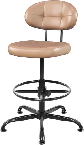 Miniatura 15 de Misolant Silla de Dibujo, Silla de Oficina Alta sin Brazos con Anillo Reposapiés para Escritorio de Pie, Pequeña Silla Ejecutiva de Computadora