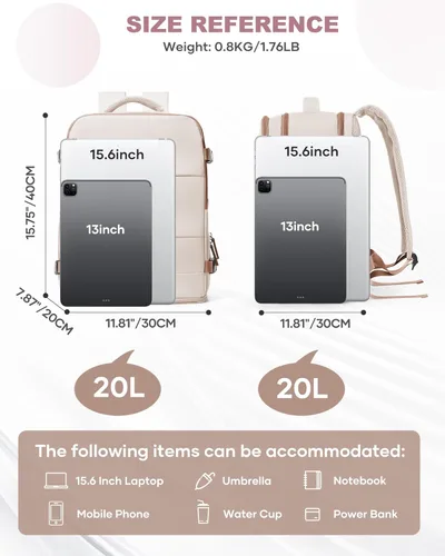 Miniatura 3 de coowoz Mochila grande de viaje para mujeres y hombres, mochila de transporte, mochila para senderismo impermeable para deportes al aire libre