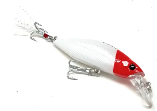 VENSE La Bala Minnow Señuelo de pesca 2.756 in Super hundimiento agua dulce/agua salada dos anzuelos agudos 3X VMC Mod. 6504 L104 Pescador Clásico