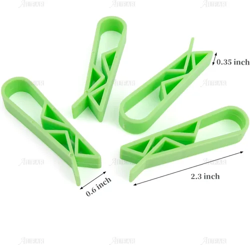 Miniatura 2 de AUEAR, Paquete de 10 cubos de basura con clip para bolsa de basura verde, clips antideslizantes