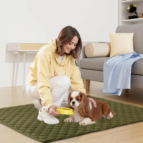 Miniatura 5 de Smiry Funda Impermeable para Cama de Perro, Manta Suave Reversible para Mascotas, Lavable a Prueba de Fugas para Gatos y Perros, Funda para Sofá