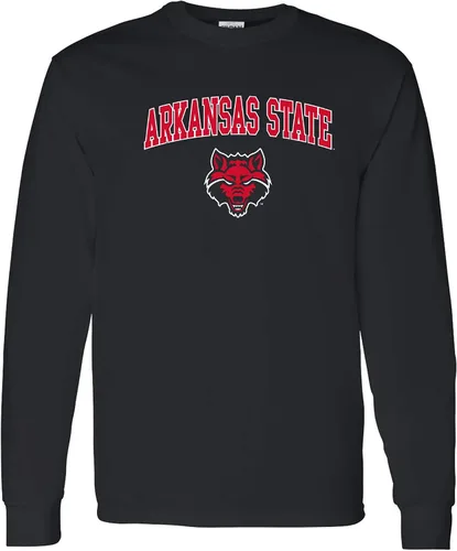 Miniatura 129 de NCAA oficial de College – University Team Color Arco Logo Manga Larga