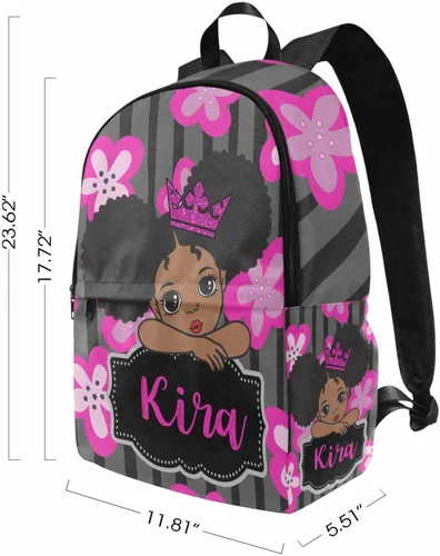 Miniatura 29 de Texto personalizado Elefante desgaste gafas mochila mochila mochila casual Daypack bolsa para mamá niñas, color86-4, Mochilas Daypack