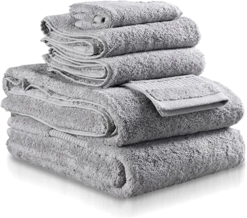 Miniatura 27 de Delilah Home Toallas de baño de algodón turco, suaves y absorbentes, 100% orgánicas, tejido grueso de 700 GSM, suaves para pieles sensibles, 6