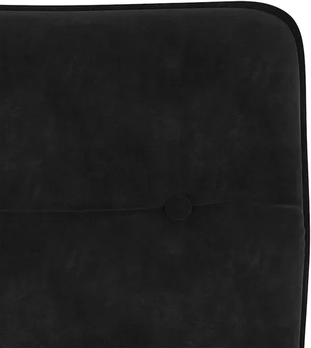 Miniatura 8 de Modern Velvet Dining Chairs Set of 4 Black Rectangular for Dining Room Kitchen Living Room Comfortable Sturdy Indoor Furniture Negro