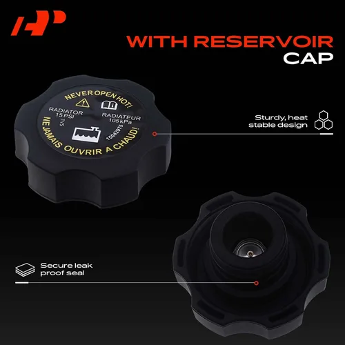 Miniatura 5 de A-Premium Tanque de depósito de recuperación de desbordamiento de refrigerante del motor [con tapa] Compatible con Chevy Malibu 2008-2012 y Pontiac