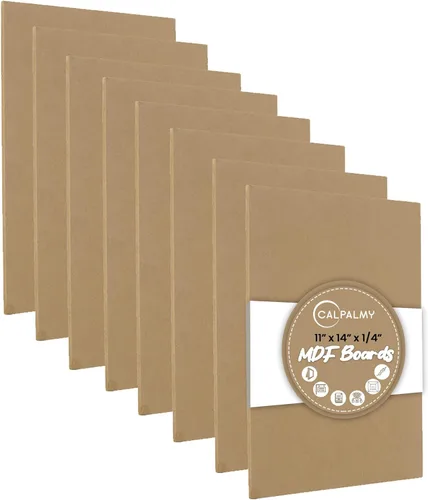 Miniatura 8 de CalPalmy - Tableros de MDF de 11 x 14 pulgadas (paquete de 8) - Tablas de 1/4 pulgadas de grosor para carpintería, diseño de interiores
