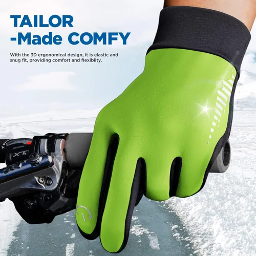 Miniatura 5 de SIMARI - Guantes de invierno para hombres y mujeres para pantalla táctil guantes de invierno guantes de trabajo para correr conducir montar