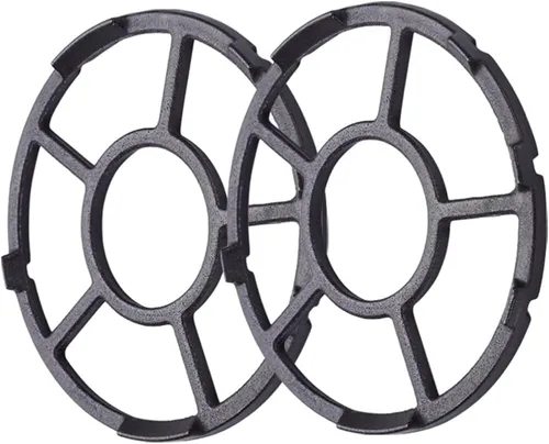 Miniatura 2 de CALLARON Soporte de estufa de gas 2 piezas Accesorios para estufa de gas, estante de estufa de metal para olla Estante de estufa de gas de metal