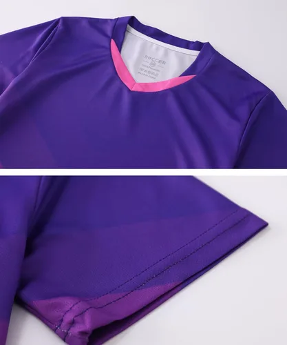 Miniatura 5 de Paquete de 2 camisetas de fútbol y pantalones cortos para niño, de secado rápido, uniforme de entrenamiento de equipo deportivo