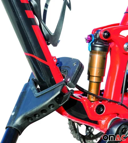 Miniatura 4 de OMAC Soporte para bicicleta de montaje en techo para coche, portador de bicicleta, universal, con cerradura negra