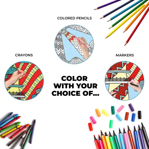 Miniatura 6 de Dekali Designs Seascape - Póster para colorear extra grande para adultos, 35 x 52 pulgadas, tamaño gigante en papel grueso de alta calidad