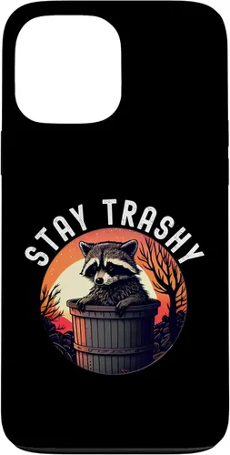 Miniatura 23 de iPhone 16 Stay Trashy Funny Raccoon Case