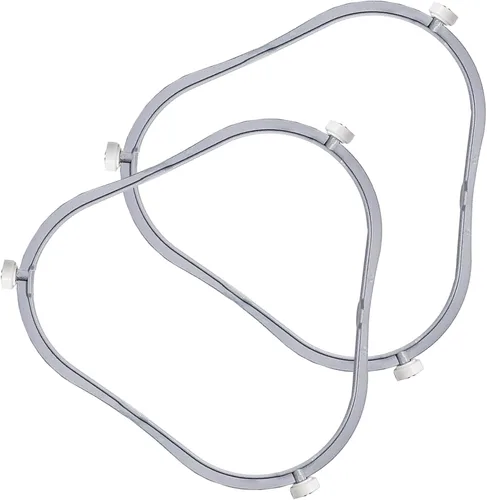 Miniatura 8 de 7.48 pulg. W11252182 Anillo de reemplazo de plato giratorio para microondas Whirlpool con rodillos 8206227 Soporte de charola de vidrio