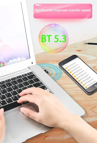 Miniatura 5 de Adaptador USB Bluetooth 5.3 para PC compatible con Windows 11/10/8.1/7, Plug &Play para Win11/10, Mini 5.3+EDR Bluetooth Dongle receptor