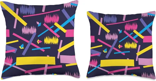 Miniatura 3 de 80s 90s Geometric Abstract Memphis Pattern Graphic Fashion Throw Pillow