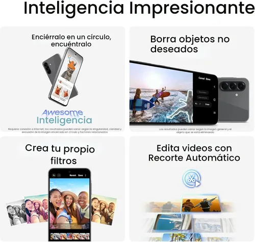 Miniatura 3 de Samsung Galaxy A56 5G - Teléfono celular, 128GB, Smartphone con AI, Android desbloqueado, ediciones de fotos con AI, pantalla grande, batería