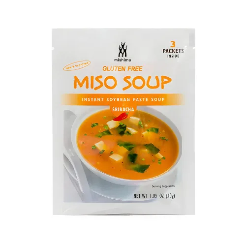 Miniatura 3 de [MISHIMA] Sopa instantánea de sriracha miso picante Auténtico sabor japonés Preparación rápida y fácil Sin gluten Sin OMG