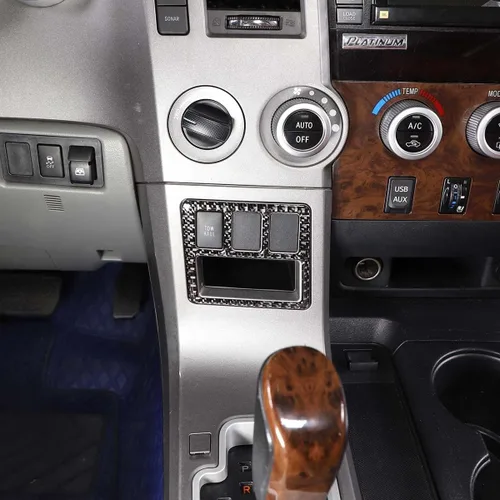 Miniatura 6 de Interruptor de modo de arrastre para Toyota Tundra 2007-2013 accesorios de consolas centrales, cubierta decorativa interior automotriz de fibra