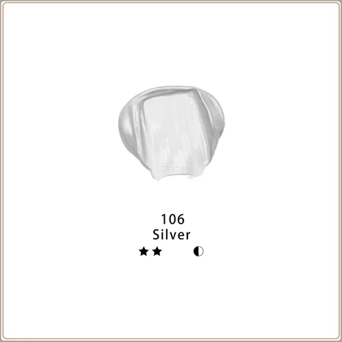 Miniatura 2 de Artecho - Pintura acrílica plateada (120 ml / 4.05 oz) en tubos, para arte y manualidades para lienzo, roca, piedra, madera, tela, suministros