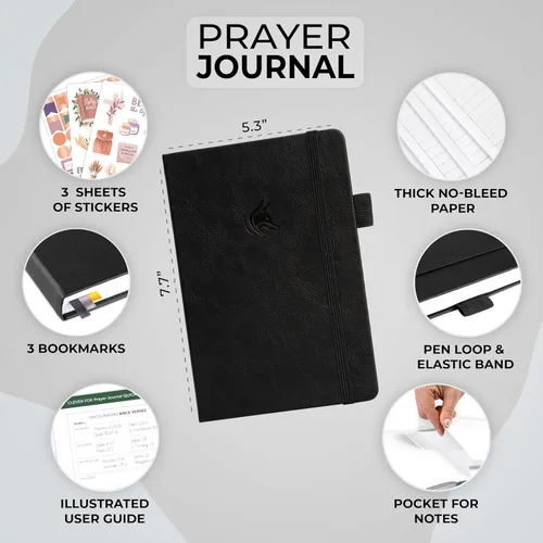 Miniatura 2 de Clever Fox Diario de oración – Cuaderno devocional diario y gratitud – Planificador religioso y libro de dioses – Regalos y accesorios basados