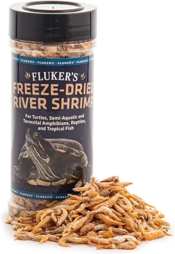 Miniatura 2 de Fluker's Camarones de río liofilizados, llenos de nutrientes, ideales para lagartos, reptiles, pájaros, peces, erizos, 1 onza