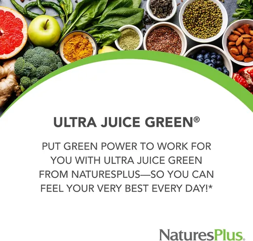 Miniatura 2 de NaturesPlus Ultra Juice Green - 90 tabletas de dos capas, paquete de 2 - Apoya la salud inmunológica, la digestión y la producción de energía