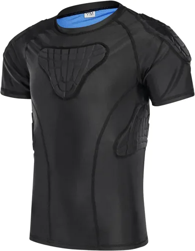 Protector de costilla de fútbol acolchado para niños y niñas, camiseta de protección de pecho para rugby, béisbol, fútbol, baloncesto