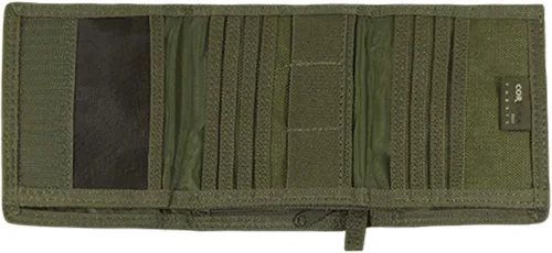 Miniatura 4 de RAPDOM Billetera de triple pliegue militar patriótico con bandera estadounidense de Estados Unidos, Verde -Oliva, Billetera triple
