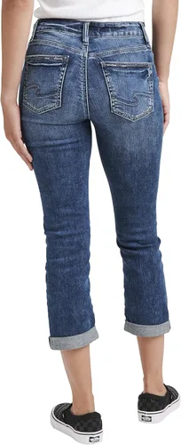 Miniatura 3 de Silver Jeans Co. Jeans capri Suki de tiro medio con curvas para mujer