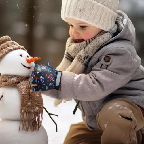 Miniatura 41 de Guantes de nieve para hombre y mujer, impermeables, para invierno, cálidos, para esquí, snowboard, guantes para mujer