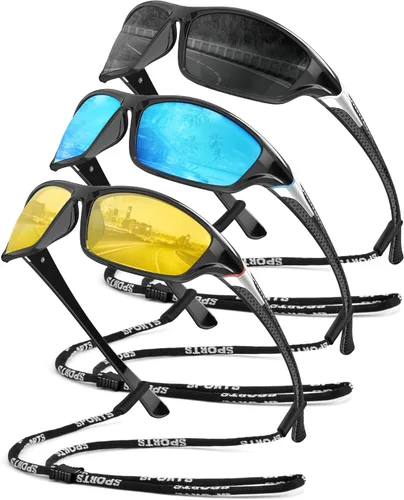 Miniatura 14 de Gafas de sol polarizadas para hombre, gafas de sol con protección UV400 para conducir, golf, pesca, correr