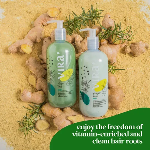 Miniatura 3 de VIRÁ Juego de champú y acondicionador brasileño, sin parabenos, tratamiento hidratante profundo, recuperación del cabello, acción refrescante